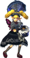Agitha wielding the Luna Parasol from Hyrule Warriors