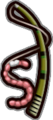 The icon for the Fishing Rod baited with a Worm from Twilight Princess HD