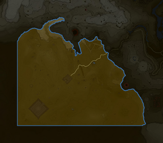 Gerudo Desert map from Tears of the Kingdom