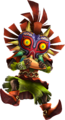 Artwork of Skull Kid wielding the Ocarina from the Hyrule Warriors series