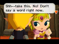 Princess Zelda giving Link the Letter