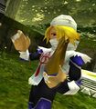 Sheik playing the "Minuet of Forest" from Ocarina of Time 3D