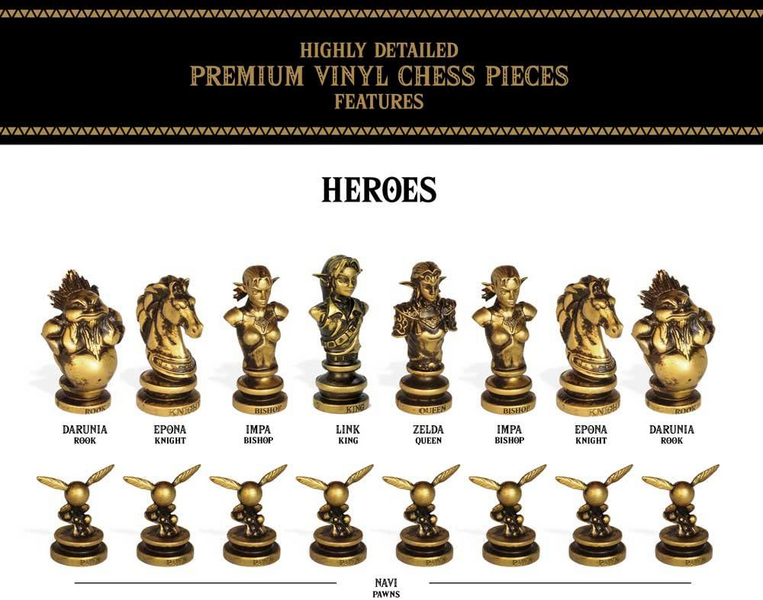 File:The Legend of Zelda Chess Set Heroes.png