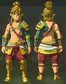 Link wearing the Desert Voe Set from Breath of the Wild