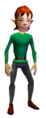 The man looking for shelter in Majora's Mask 3D