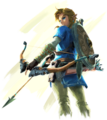 Artwork of Link with a Bow