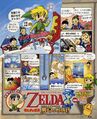 The frontpiece for the Phantom Hourglass interview in Nintendo Dream (second part)