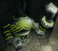 An active Mechanical Statue in Armogohma's lair from Twilight Princess HD