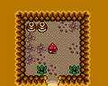 A small cave in the mountain, home for a lone Goron