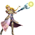 Zelda wielding the Dominion Rod