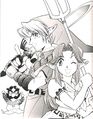 Ingo, Link, and Malon in the Ocarina of Time manga