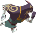 A white and red Darknut with its armor removed from The Wind Waker