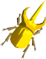 Energetic Rhino Beetle