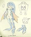 Zora concept art from Twilight Princess