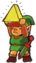 TLoZ Link Holding the Triforce of Wisdom Artwork.png