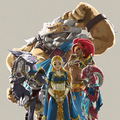 Zelda alongside the Champions from The Champions' Ballad