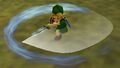Link performing a Magic Spin Attack in Majora's Mask