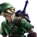 Link in the game's box art