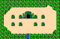 The entrance to Level 3 in the Second Quest from The Legend of Zelda