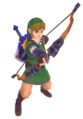 Link using the Bow from Skyward Sword