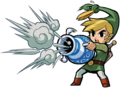 Artwork of Link using the Gust Jar from The Minish Cap