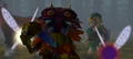 The Skull Kid playing with Link's Ocarina