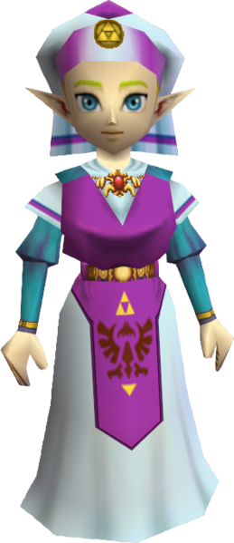 File:OoT Princess Zelda Child Model.png