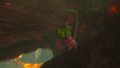 One of the Koroks found in the Goron Stone Memorial from Breath of the Wild