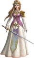 Artwork of Zelda for Twilight Princess HD