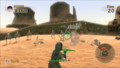 Link fighting against Stalfos