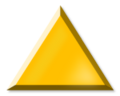 Icon of the assembled Triforce of Courage from The Wind Waker HD