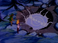 Zelda unconvers an Underworld entrance in the animated series