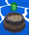 A floating Barrel from The Wind Waker
