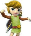 Toon Link alternate costume from Super Smash Bros. Brawl