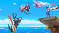 Greninja's completion image, featuring the Pirate Ship from Super Smash Bros. Ultimate