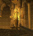 Another statue found within the Arbiter's Grounds from Twilight Princess HD