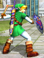Link using the Boomerang in Soulcalibur II