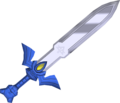The fully powered Master Sword in-game