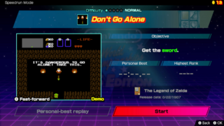 Don't Go Alone screenshot from Nintendo World Championships: NES Edition