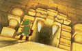 Link entering a Dungeon
