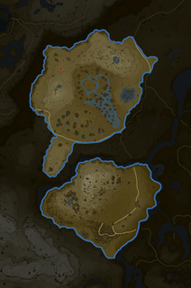 Hyrule Ridge map from Tears of the Kingdom