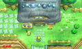 The Blacksmith's Forge exterior in Hyrule in A Link Between Worlds