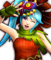 Happy icon of Lana wearing the Skull Kid's Clothes from Hyrule Warriors: Definitive Edition