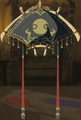 The Paraglider with the Demon King Fabric equipped from Tears of the Kingdom