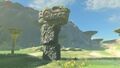 Dragon statue at the Thundra Plateau from Breath of the Wild