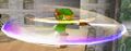 Link using a Spin Attack in Super Smash Bros. Melee