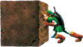 Summary Artwork of Link pushing a block Type Artwork Source Zelda Europe, uploaded by Melora Game This is a file pertaining to Ocarina of Time. Licensing This file depicts work from a copyrighted video game or otherwise copyrighted material. The copyright for it is most likely owned by either Nintendo and/or its affiliates or the person or organization that developed the concept. It is believed that its use here constitutes fair use, given that: *it is used in a non-commercial setting, and therefore is not being used to generate profit in this context *its use here does not significantly impede the right of the copyright holder to sell the copyrighted material *it is used in a largely unaltered state, where any editing has been done purely for cosmetic/display purposes *the original content of the image has not been modified, and it is not a derivative work