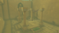 The Barracks during the Sand Shroud from Tears of the Kingdom