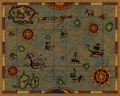 A stylized map of the Great Sea