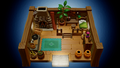 The interior of Link's House from Echoes of Wisdom
